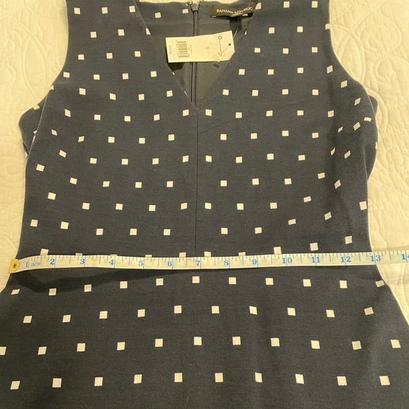 Banana Republic Ponte Polka Dot Sheath Dress Size 0 - Picture 4 of 11